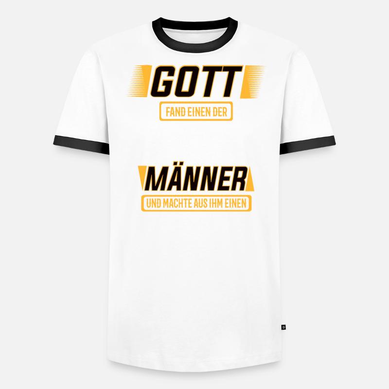 Gerüstbauer, einer der Stärksten Männer der Welt Männer Kontrast-T-Shirt