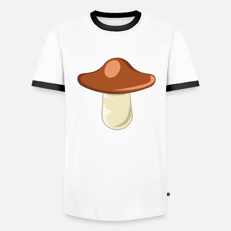 Conception de châtaignes Röhling, châtaignes et champignons T-shirt contrasté Homme