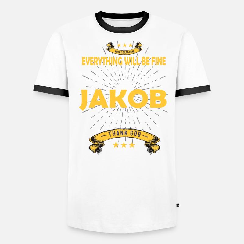 Everything will be fine Jakob Is back Men's Ringer Shirt