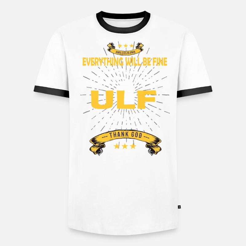 Everything will be fine Ulf Is back Männer Kontrast-T-Shirt