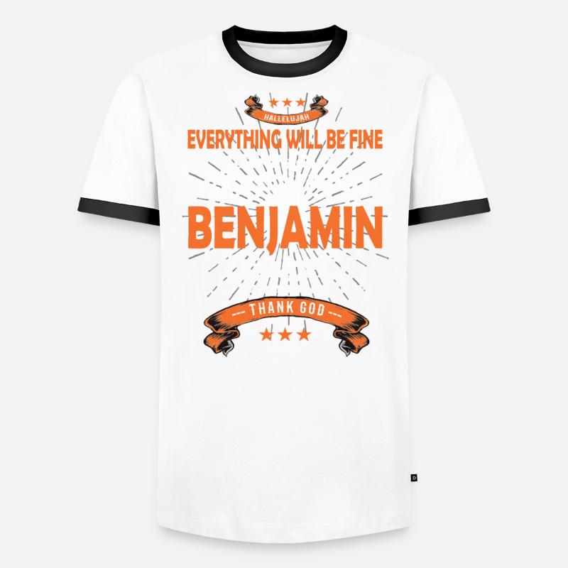 Everything will be fine Benjamin Is back Men's Ringer Shirt