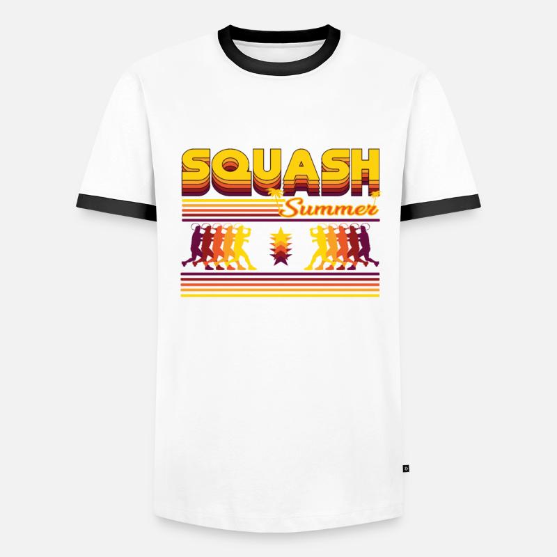 Retro Squash Summer Design Men's Ringer Shirt