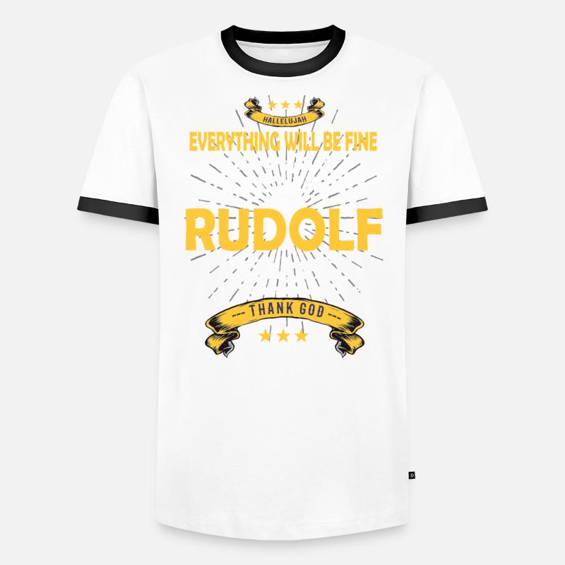 Everything will be fine Rudolf Is back Men's Ringer Shirt