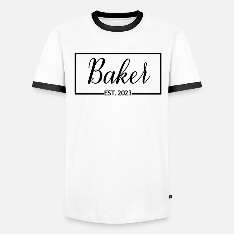 Baker Est. 2023 Baking Pastry Future Baker Gift Men's Ringer Shirt