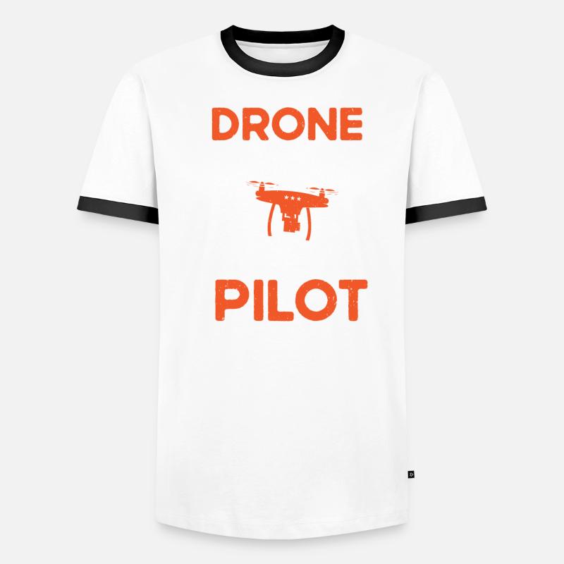 Drones Pilote de drones Amateur de drones RC T-shirt contrasté Homme