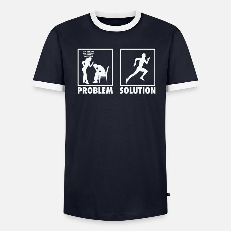 Athletics Athletes Statement Problem Solution. - Men's Ringer Shirt - undefined