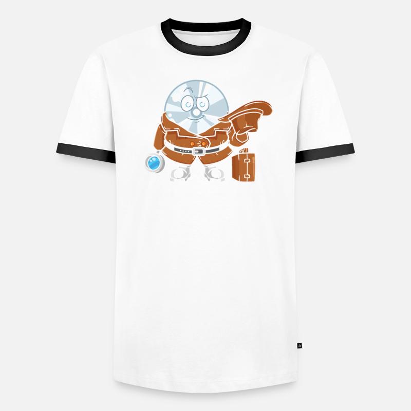 Network And Computer Security Hard Disc Detective Men's Ringer Shirt