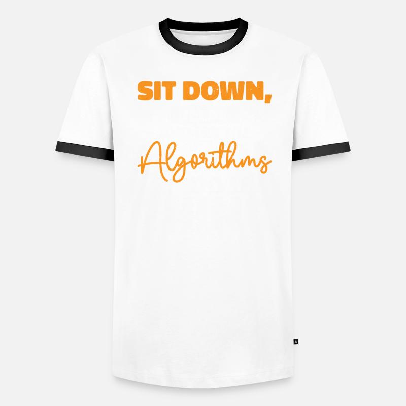 Algorithme informatique Programmeur Artificiel T-shirt contrasté Homme