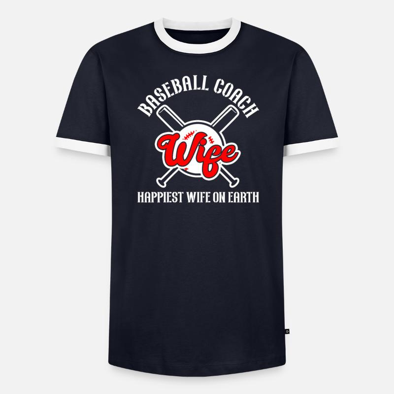 Baseball-Trainerin Ehefrau Berufstätige Mutter - Männer Kontrast-T-Shirt - undefined