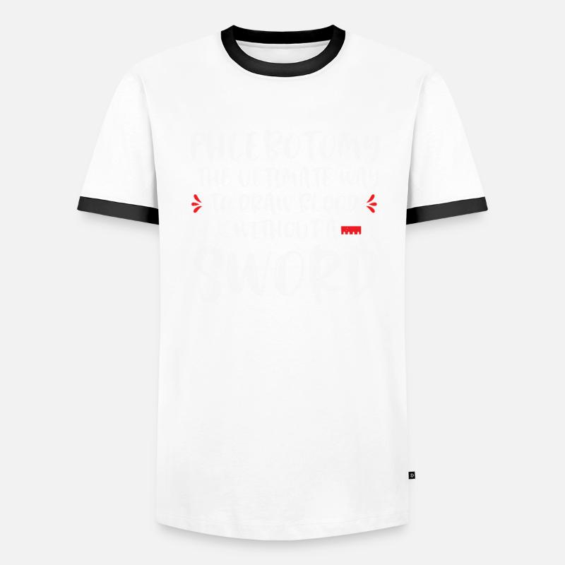Phlébotomiste Phlébotomie Infirmière Tech T-shirt contrasté Homme