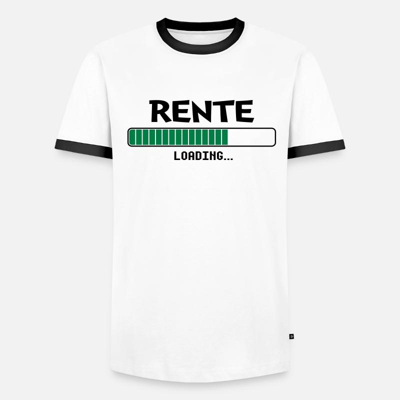 Rente loading Ladebalken Männer Kontrast-T-Shirt