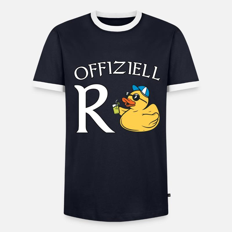 Rente Ente Rentner Ruhestand Geschenk Männer Kontrast-T-Shirt