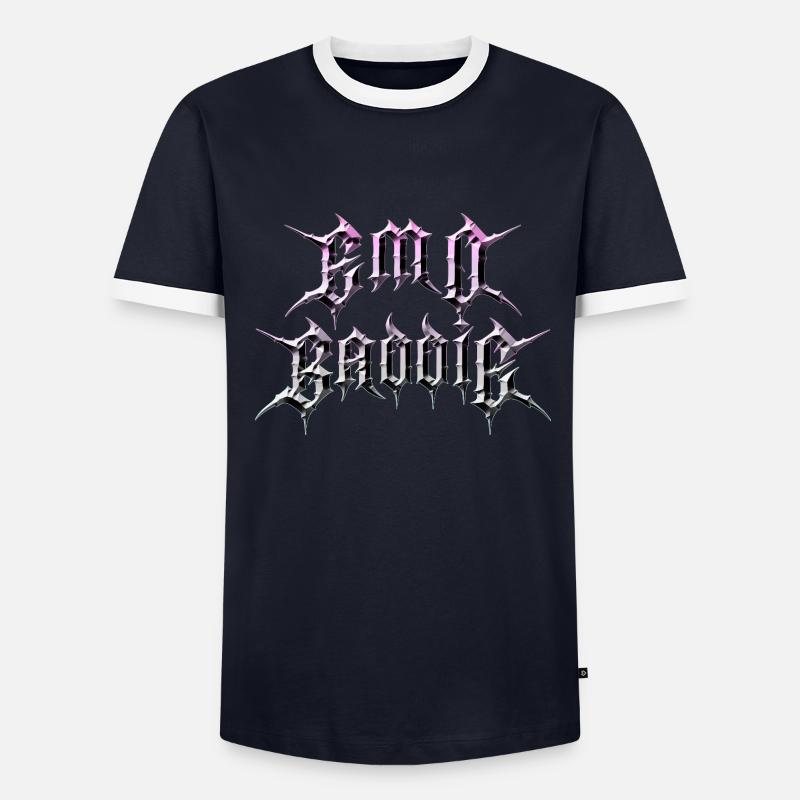 Emo Baddie! Emo Aesthetic Goth - Männer Kontrast-T-Shirt - undefined