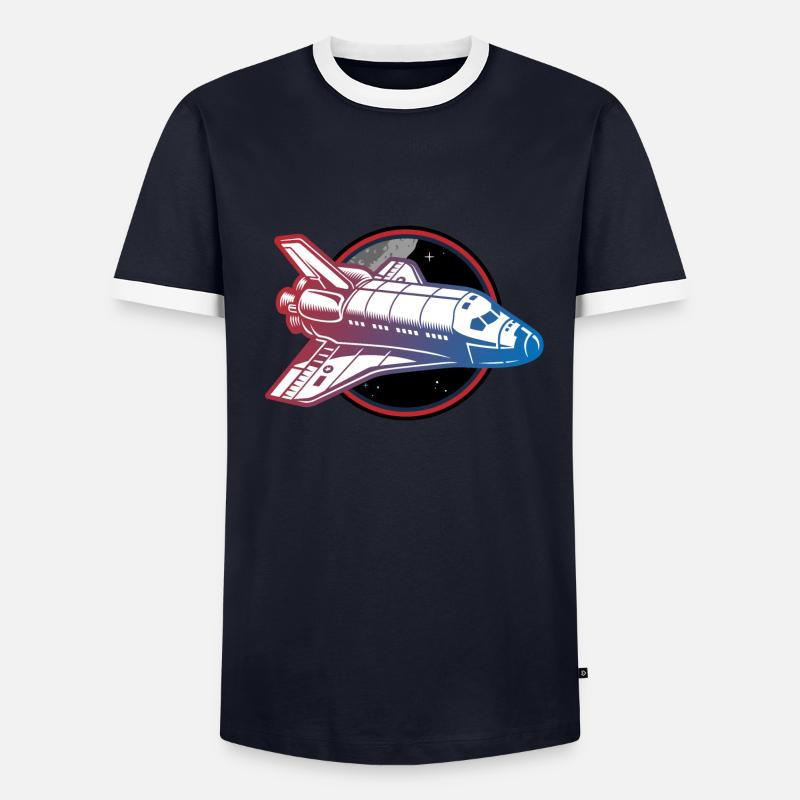 navette spatiale pour vaisseau spatial T-shirt contrasté Homme