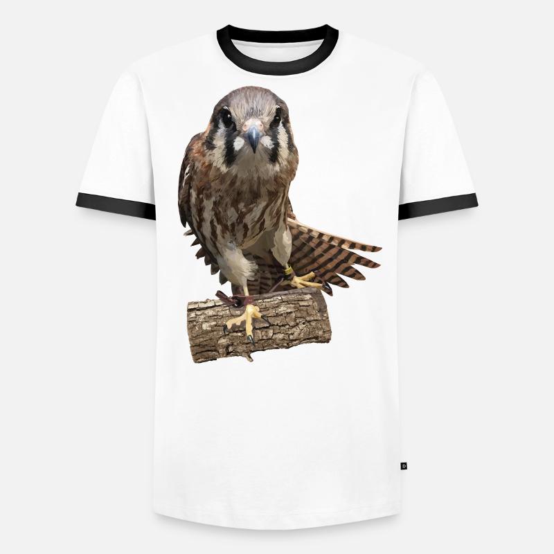 Turmfalke Männer Kontrast-T-Shirt