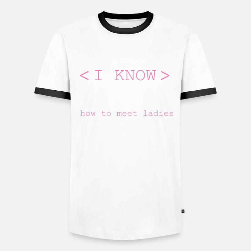 HTML Editor Hypertext Markup Language Web Document Men's Ringer Shirt