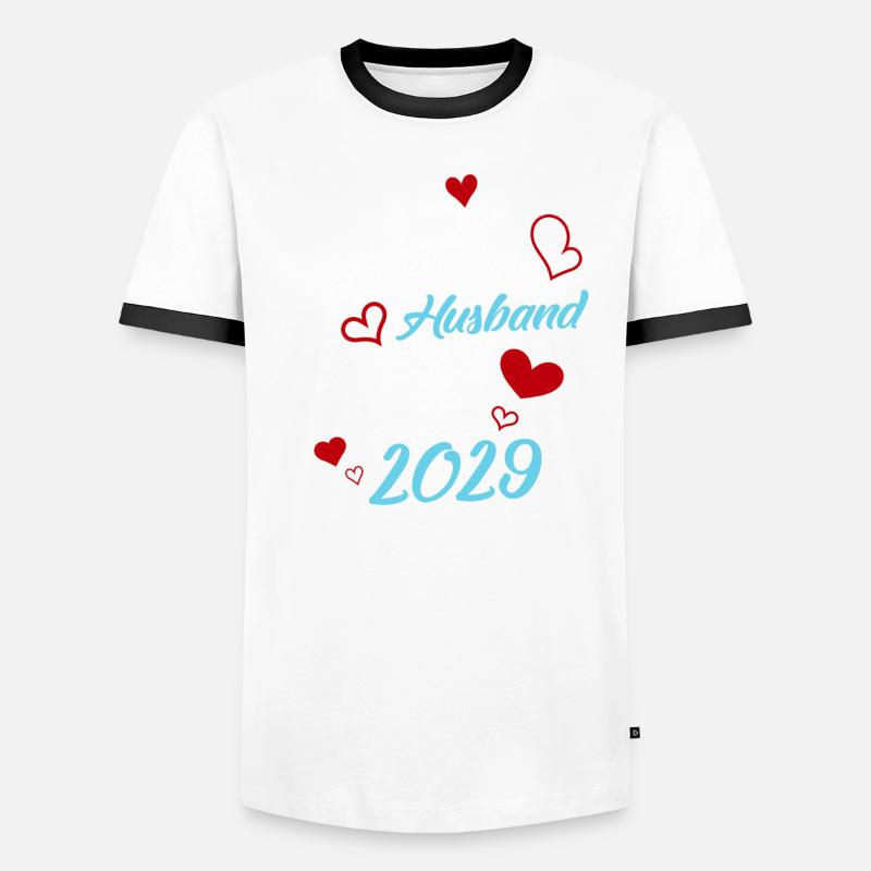 Bester Ehemann seit 2029 Hochzeit Männer Kontrast-T-Shirt