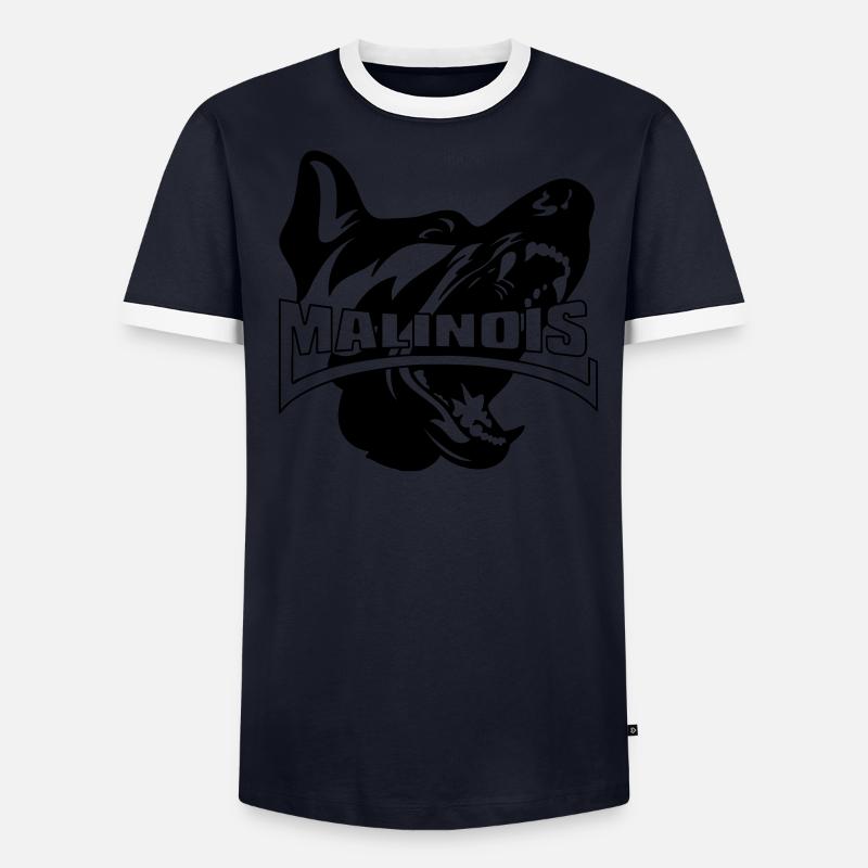 malinois T-shirt contrasté Homme