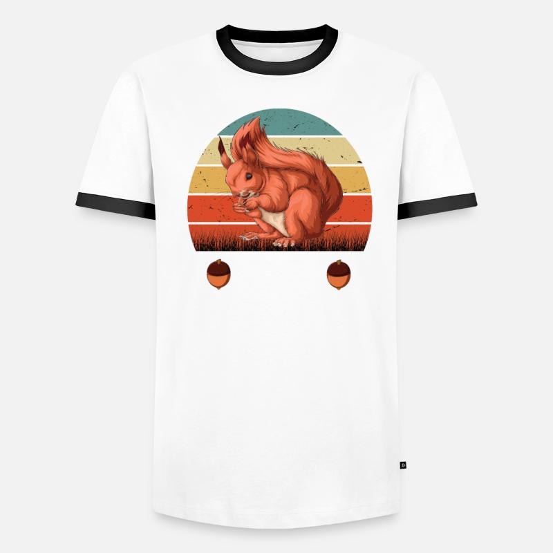 Nut My Problem Eichhörnchen Eichhorn Nager Nuss Männer Kontrast-T-Shirt