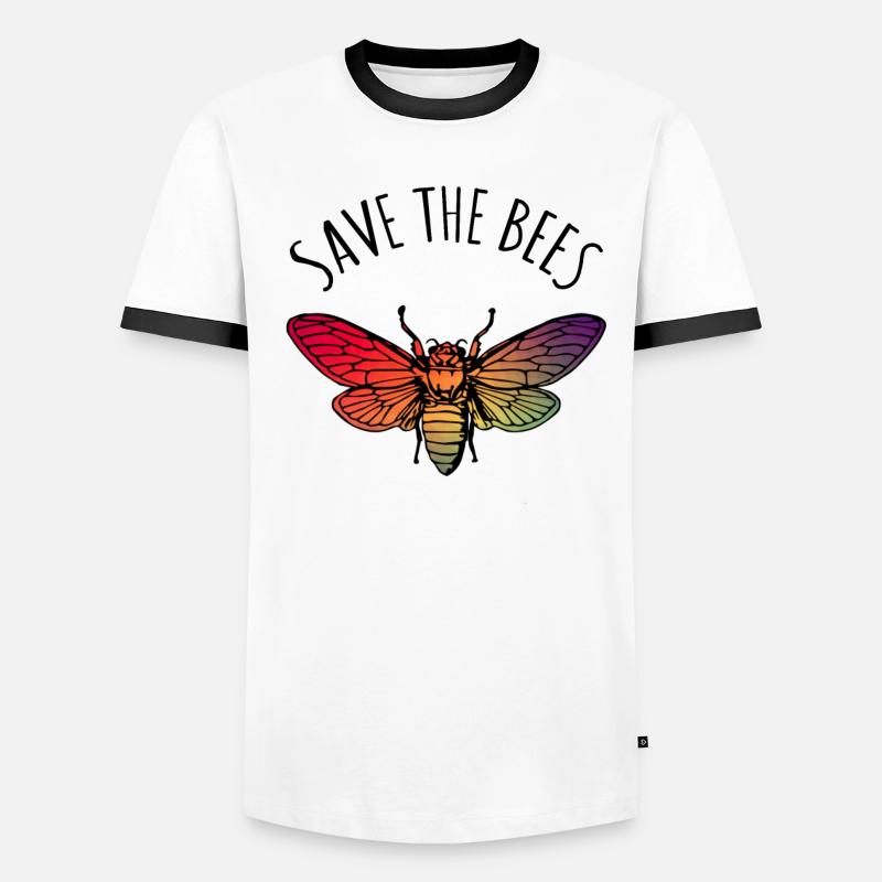 Save the Bees Men's Ringer Shirt