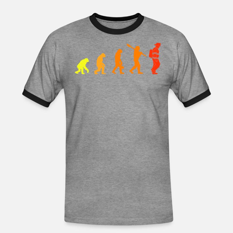 Firefighters Evolution - Firefighter Firefighter - Men's Ringer Shirt - heather grey/black
