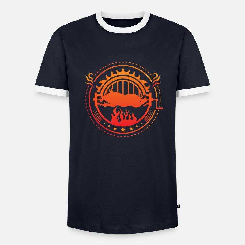 Rainures d'aspiration T-shirt contrasté Homme