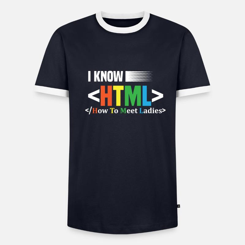 Code Encodage Codeur Codage Informaticien - T-shirt contrasté Homme - 