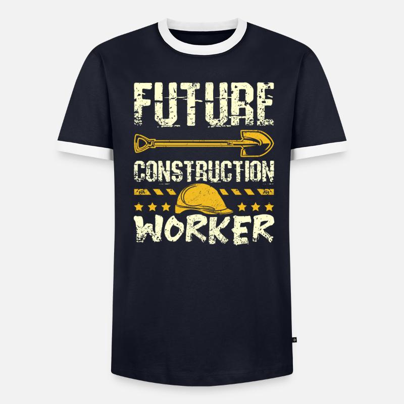 Future construction worker - Männer Kontrast-T-Shirt - undefined