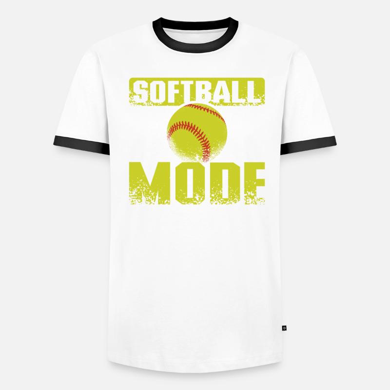 Mode softball activé T-shirt contrasté Homme