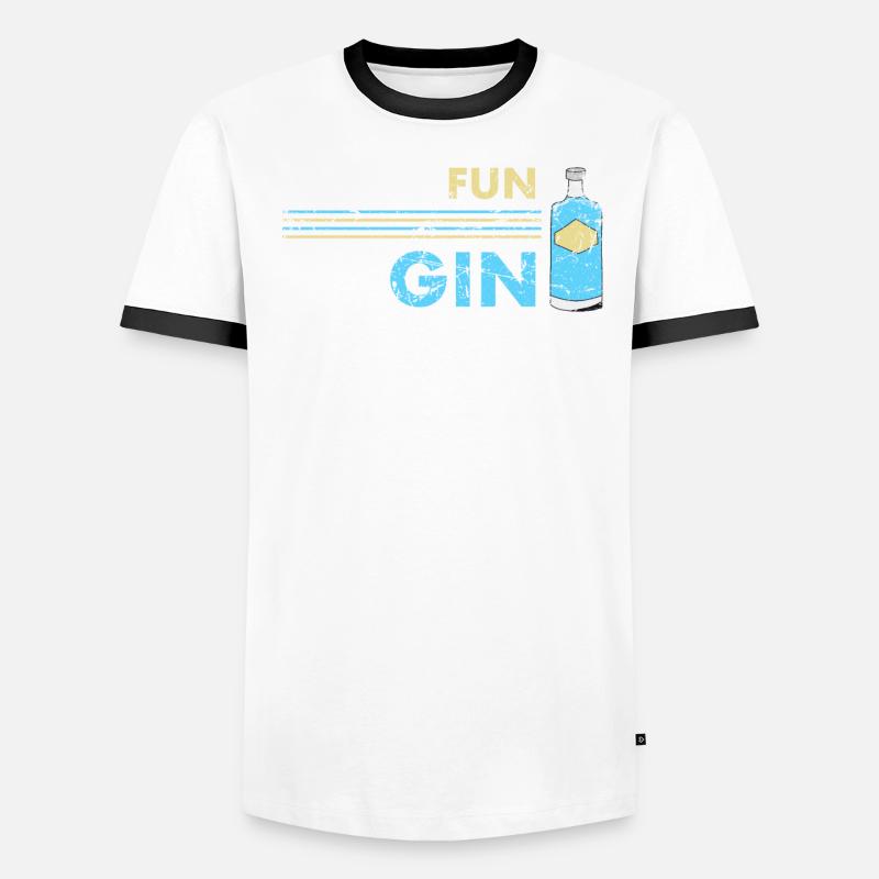 Be Gin Männer Kontrast-T-Shirt