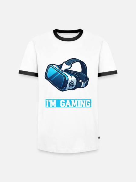 Réalité virtuelle athlète Witzer VR Gamer Casque - T-shirt contrasté Homme -  - Devant