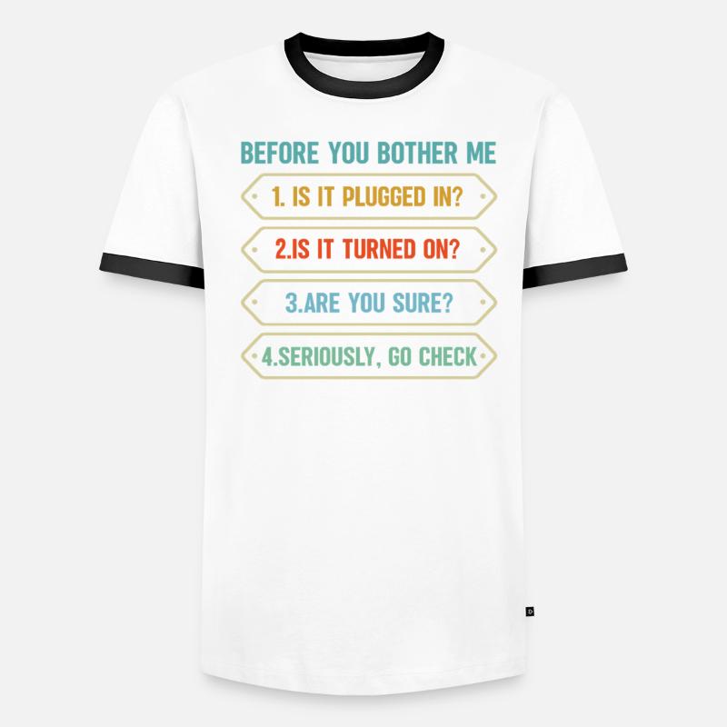 Programmeur, Codage informatique, Développeur de logiciels T-shirt contrasté Homme