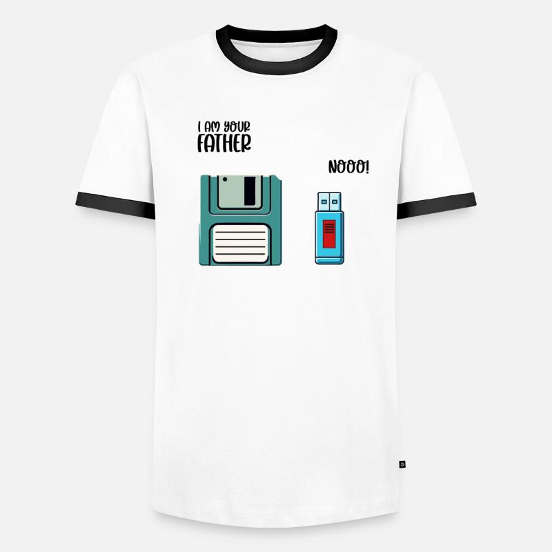 Programmierer Computercodierungssoftwareentwickler Männer Kontrast-T-Shirt