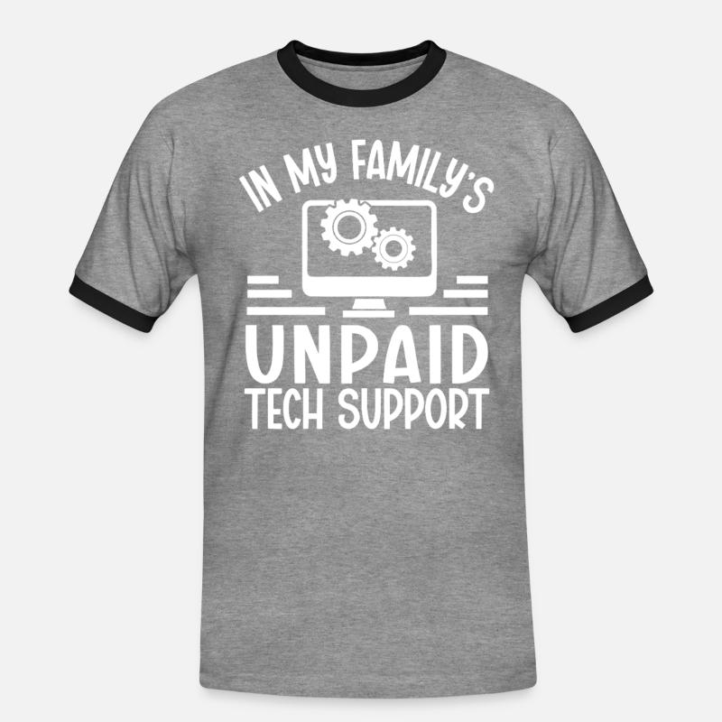 Programmierer Computercodierungssoftwareentwickler - Männer Kontrast-T-Shirt - Grau meliert/Schwarz