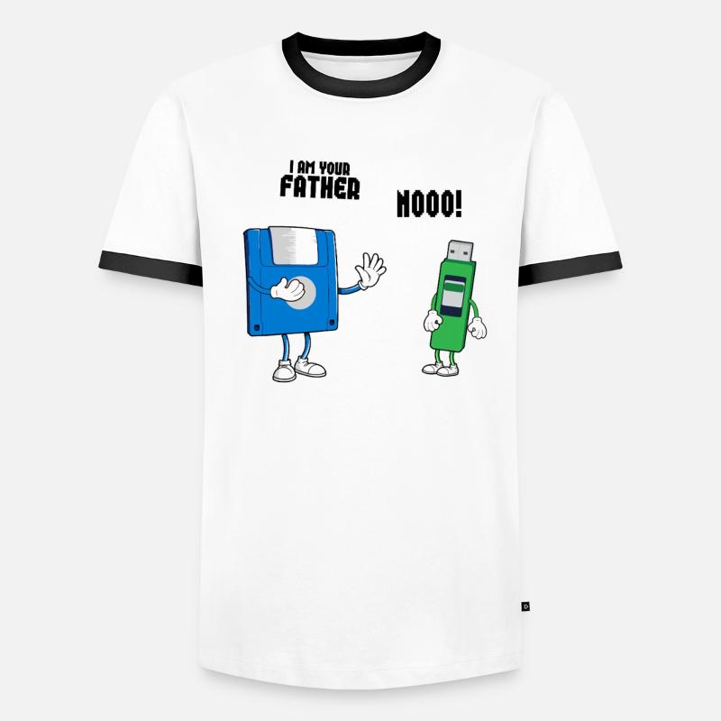 Programmierer Computercodierungssoftwareentwickler Männer Kontrast-T-Shirt
