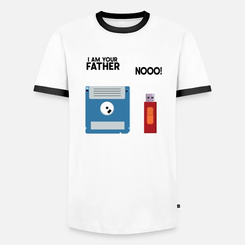 Programmierer Computercodierungssoftwareentwickler Männer Kontrast-T-Shirt