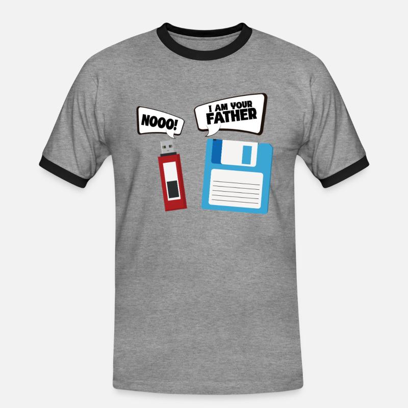 Programmierer Computercodierungssoftwareentwickler - Männer Kontrast-T-Shirt - Grau meliert/Schwarz