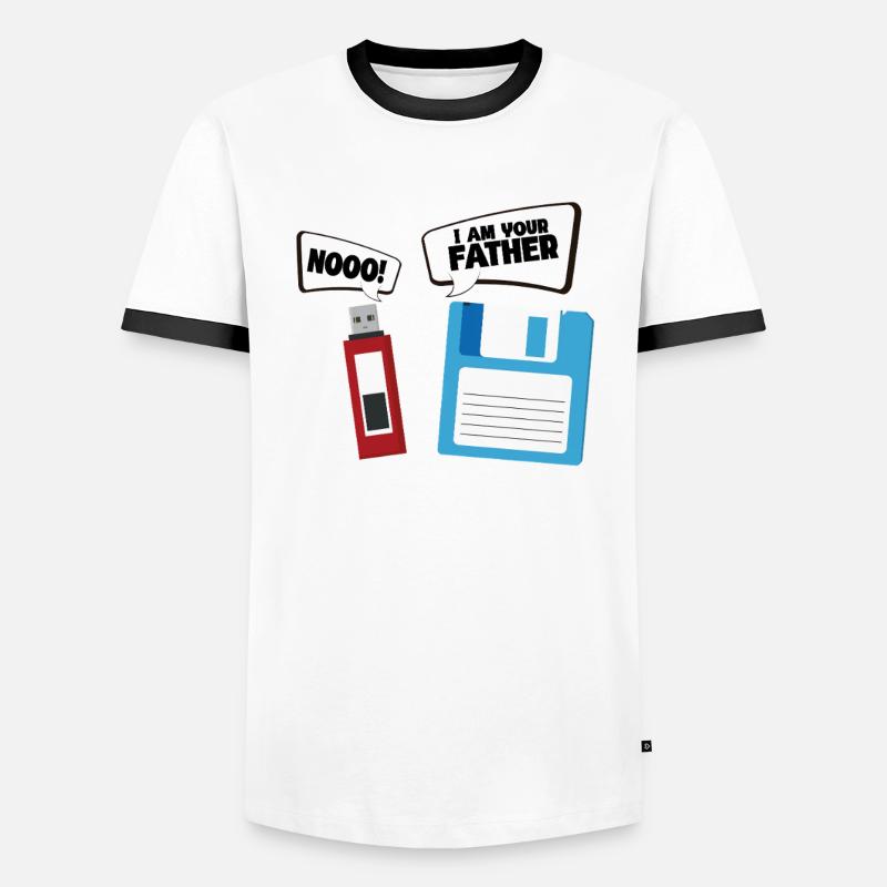 Programmierer Computercodierungssoftwareentwickler Männer Kontrast-T-Shirt