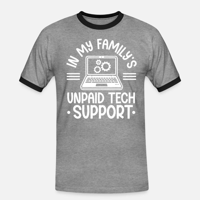 Programmierer Computercodierungssoftwareentwickler - Männer Kontrast-T-Shirt - Grau meliert/Schwarz