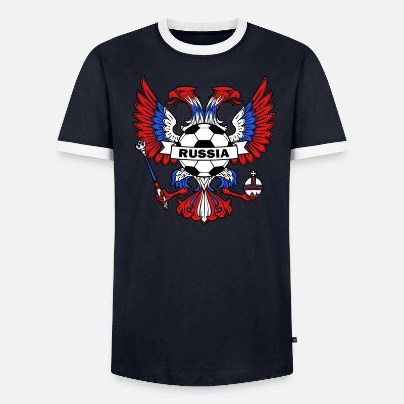 Russie T-shirt contrasté Homme