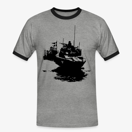 Combat Boat 90 - Stridsbåt 90 - Kontrast-T-shirt herr