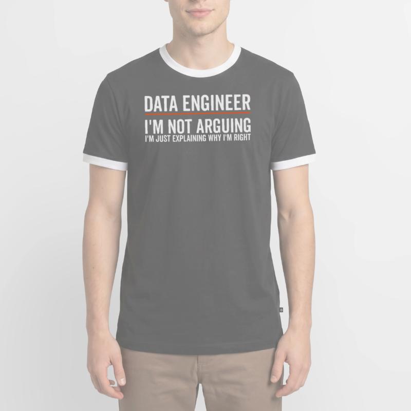 Just Explaining - Data Engineer Men's Ringer Shirt