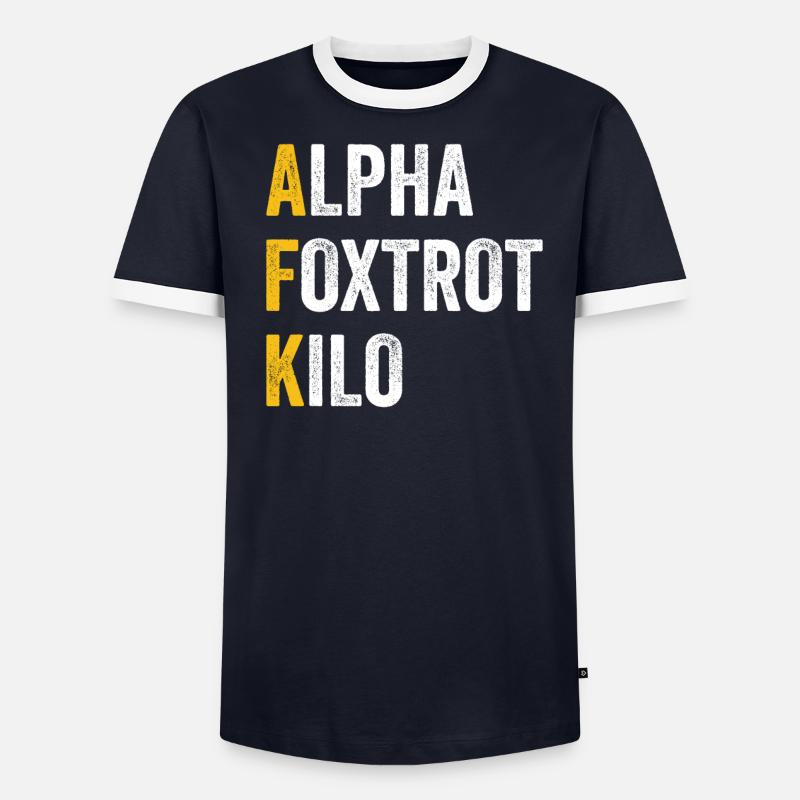 Computerchat Alpha Foxtrotti Kilo - Afk - T-shirt contrasté Homme - undefined