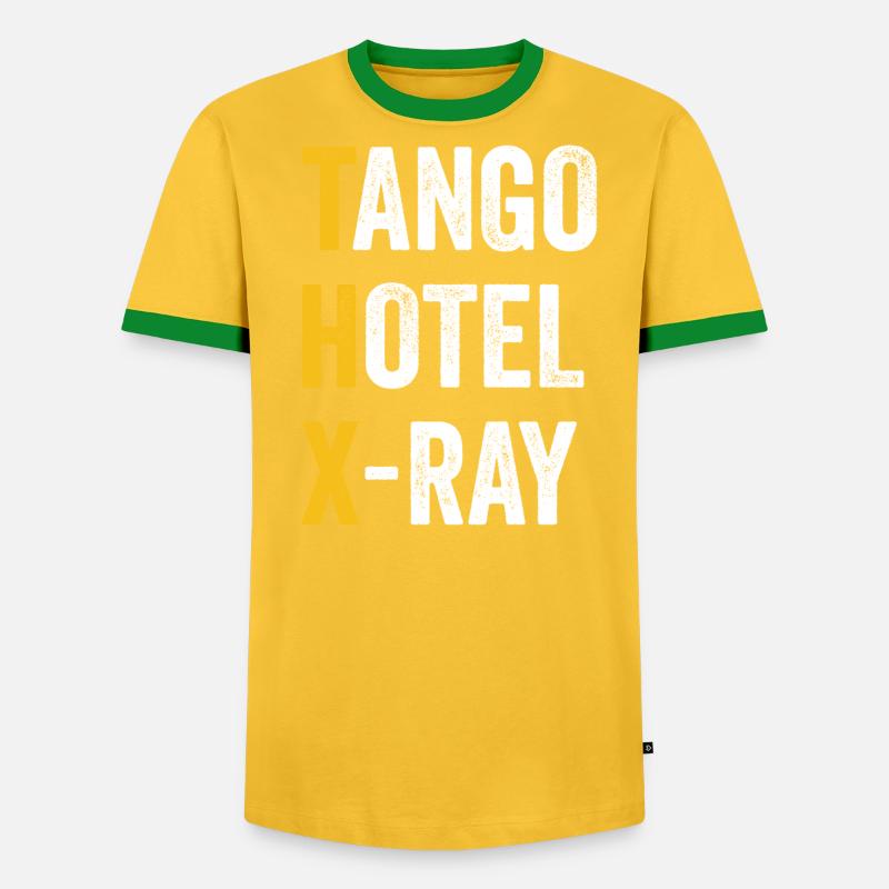 Computer chat tango. - Men's Ringer Shirt - undefined