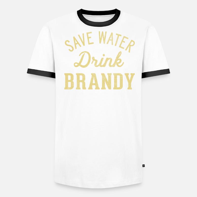 Save water drink brandy Men's Ringer Shirt