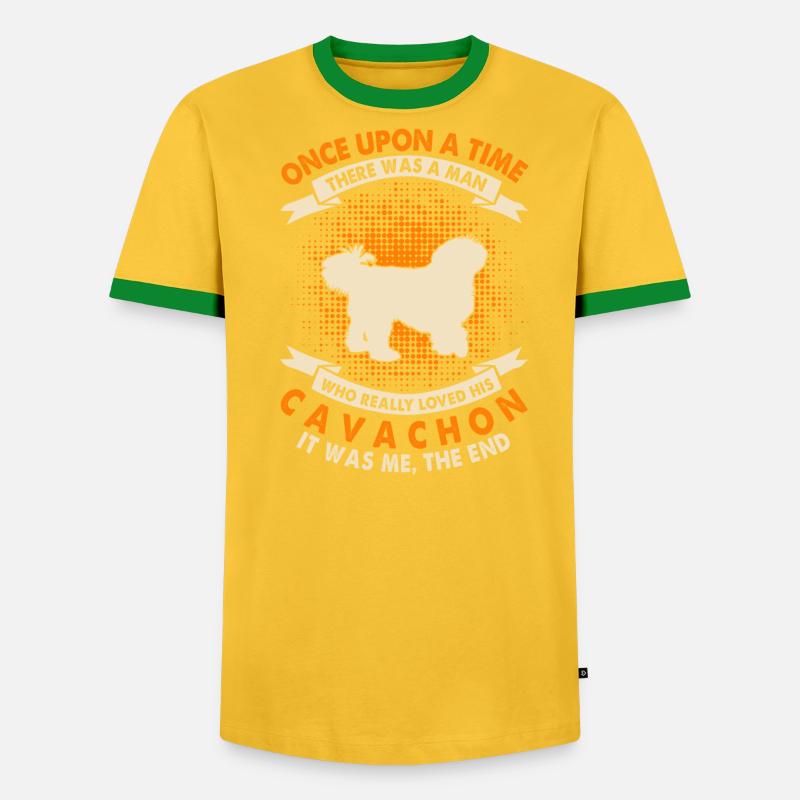 Es War Einmal - Cavachon - Männer Kontrast-T-Shirt - undefined