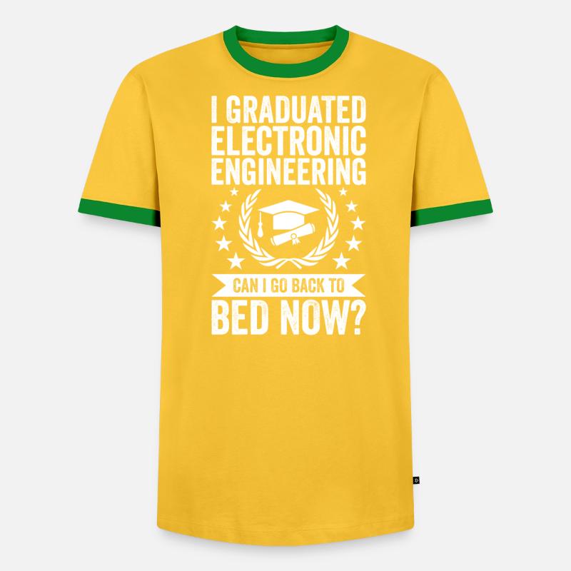 I studied electrical engineering - Men's Ringer Shirt - undefined