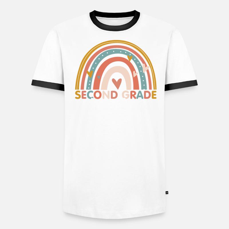 Teacher - Year 2nd Second Grade Men's Ringer Shirt