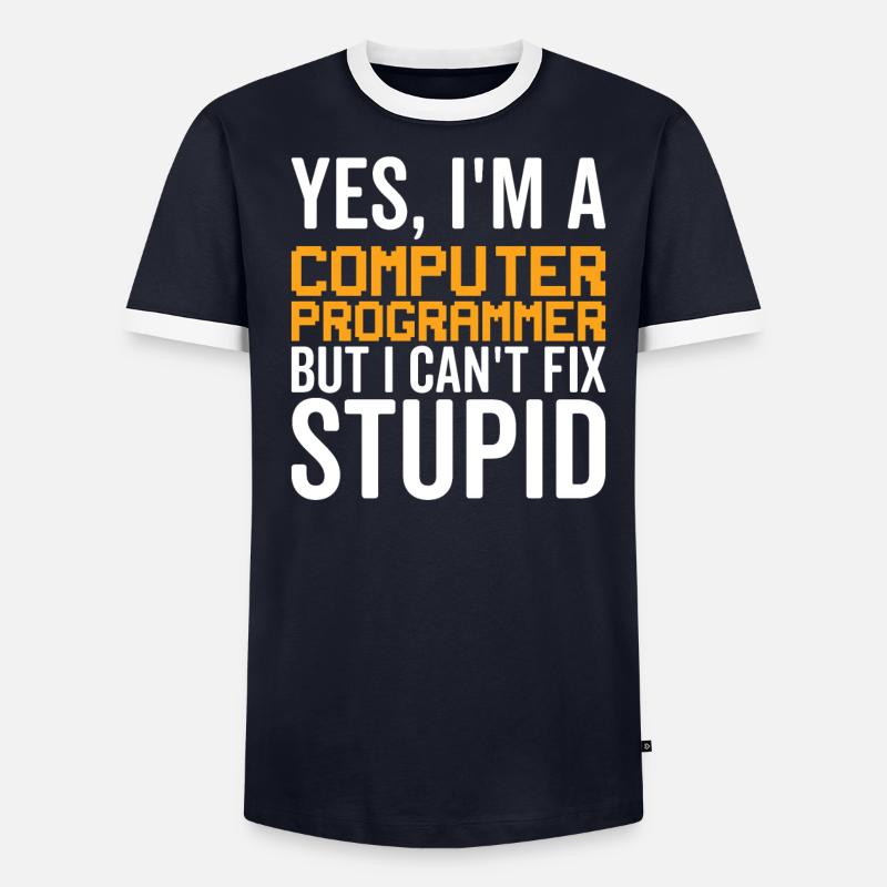 Stupide - Programmeur informatique - T-shirt contrasté Homme - undefined