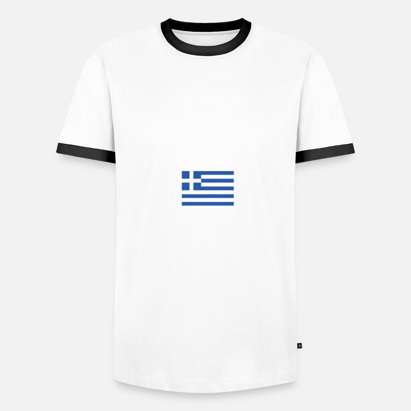 Vacances avec drapeau grec - Île de Milos T-shirt contrasté Homme